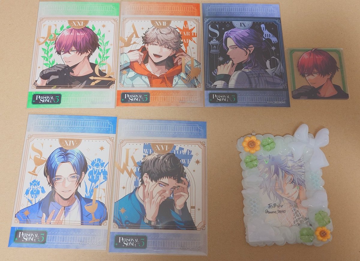 【交換/譲渡】ブレマイ パソソン vol.5 特典

✓譲
①ブロマイド　恩田/樋宮/隠岐谷/節見/神家
②クリカ　恩田

✓求
①　在間(同異種◎)/城瀬＞御門 or 300円/枚
②　城瀬

・郵送希望
・まとめて優先
・城瀬は友人分

よろしくお願いいたします。

#あまねの在庫部屋