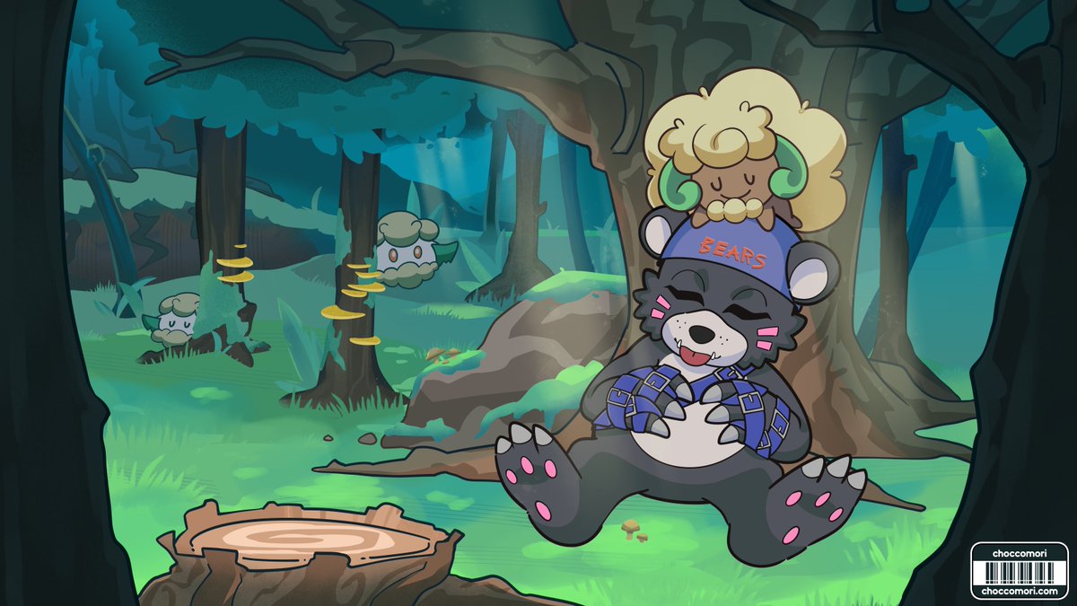 C𝚘mmissi𝚘n for Cetus!
I didn't think Bearmon &amp; Whimsicott could get any cuter but here we are!