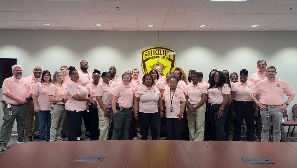 💖 The Jefferson County Sheriff’s Office proudly joins the nation in recognizing Breast Cancer Awareness Month, standing in solidarity with survivors, patients, and families affected by this disease. 🎗️

We wear PINK!!!!!