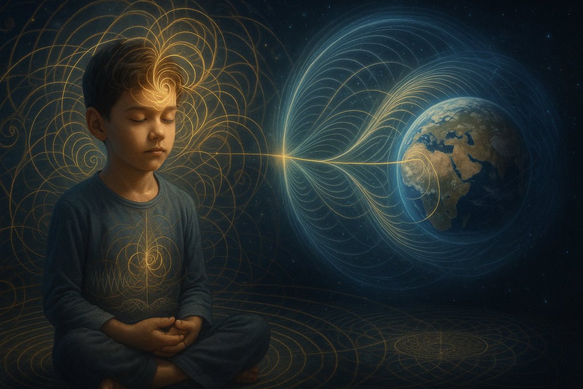 drew_ponder's tweet image. Consciousness, Remote Viewing, and Gifted Children: A Frequency Wave Theory Perspective
—————————
TL;DR:
—————————
Consciousness is a standing-wave field capable of phase-coupling across space and time. Remote viewing occurs when this coherence field synchronizes with distant…
