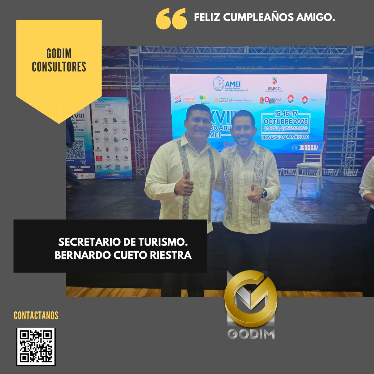 GODIM invitados al congreso anual de la academia mexicana de investigadores internacionales.