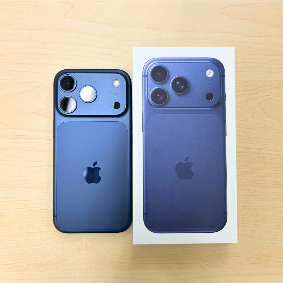 grape_piyo's tweet image. iPhone17pro届きましたー！
カメラのズームがえぐい📷、バッテリーが1日なんて余裕で持つ🔋、全体的にレスポンスが早い⚡️、デザインは独特👀

iPhone14からの買い替えなので、性能upをかなり実感してます。これで仕事がんばるぞー💪