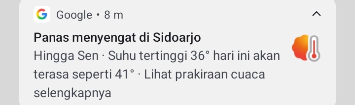 terasa seperti 41° ☺