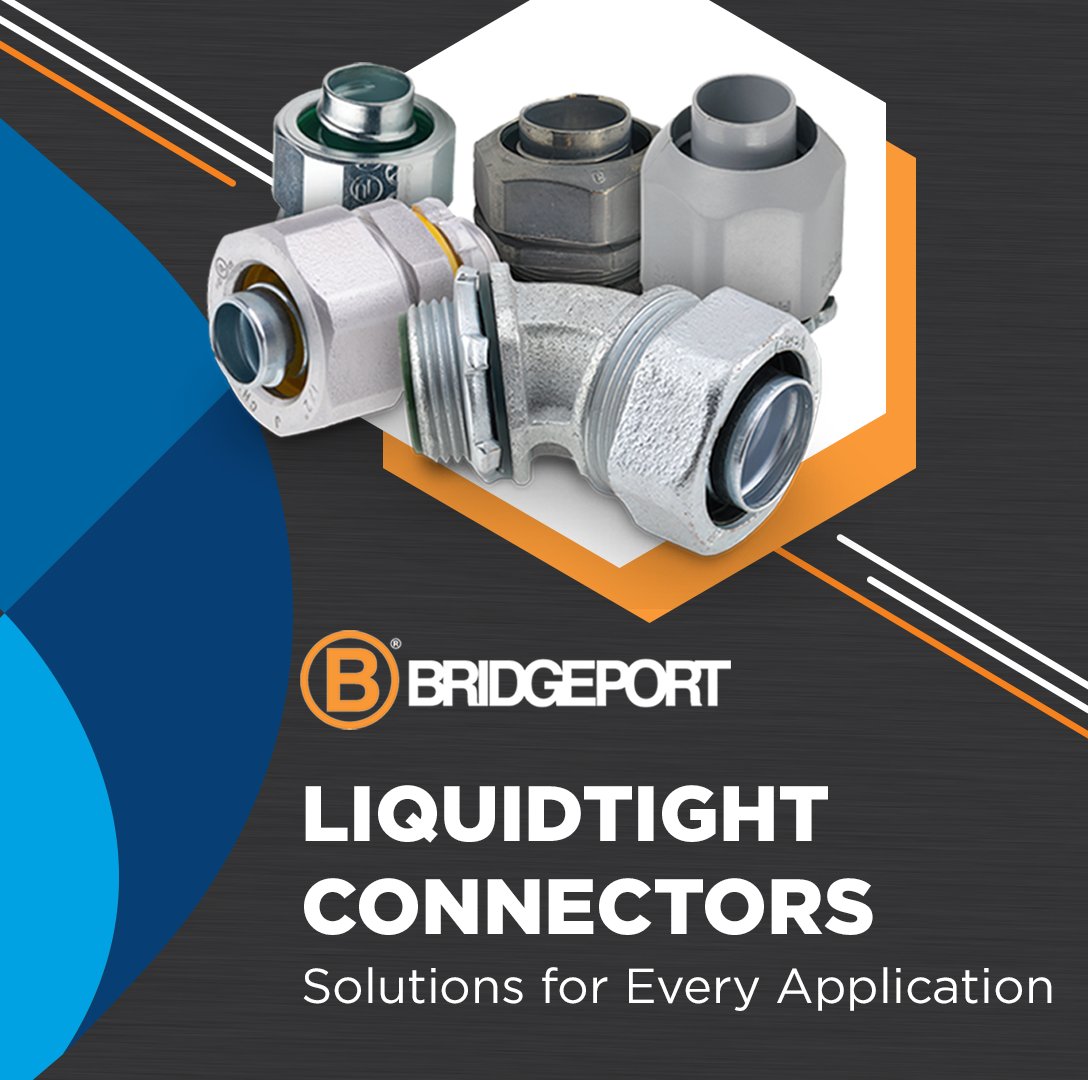 Built to Seal. Made to Last. ⚙️ 

Bridgeport Liquid-Tight Connectors are built for environments where water, oil, and grime are part of the job. With corrosion-resistant materials and secure sealing, they deliver reliable protection and fast installs.

Perfect for industrial,