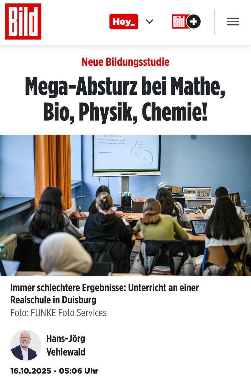 Wenigstens in der Bildung geht es aufwärts. Schließlich hat jedes Bundesland seine eigene Ministerien dafür. Das sichert wenigstens deren Pöstchen. 

m.bild.de/politik/inland…