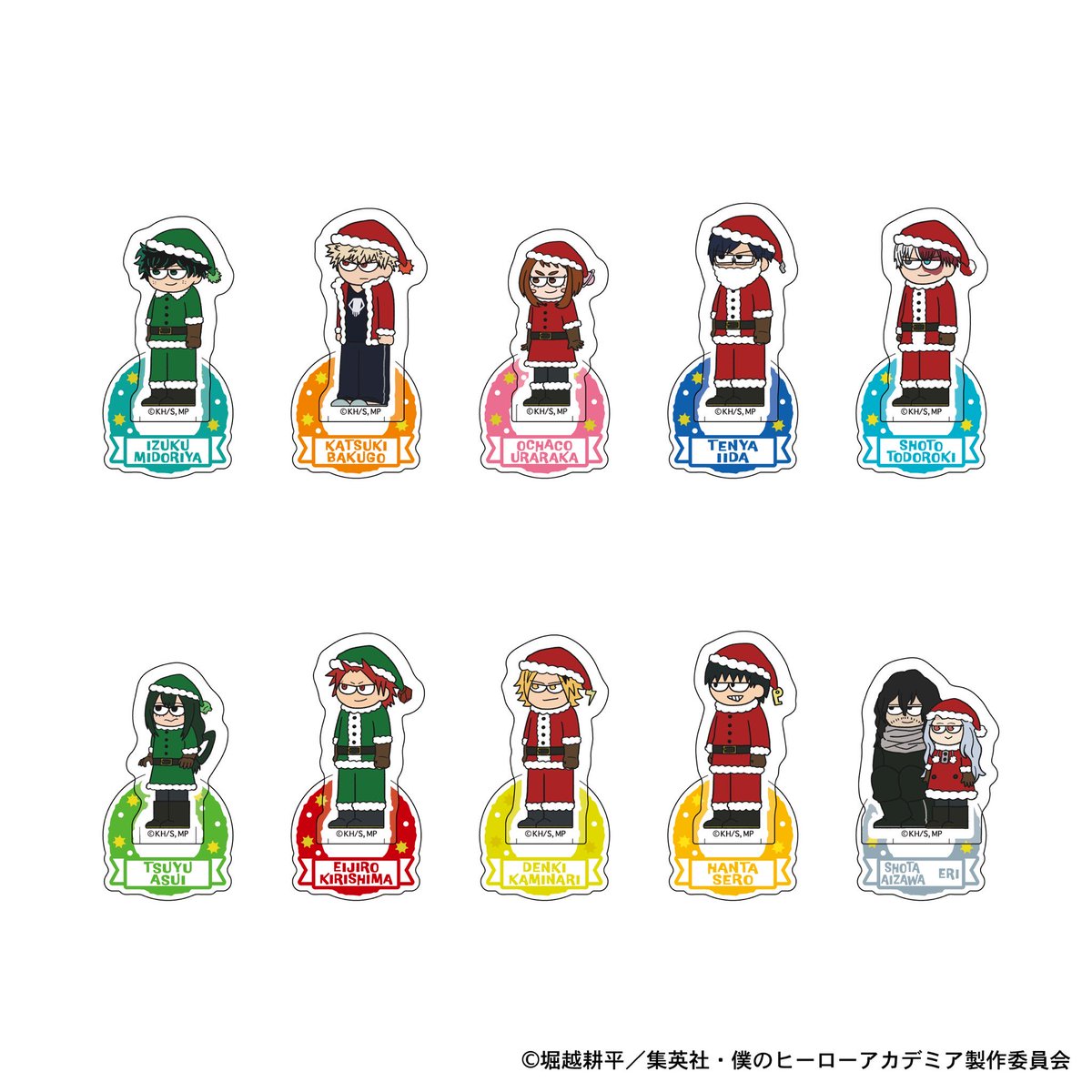 heroaca_plaza's tweet photo. 【京都ロフト/渋谷ロフト会場】  ◇10/17（金）新商品◇  
ジロリ　トレーディングミニアクリルスタンド-クリスマスver.-
(全10 種)
単品：税込660円　BOX：税込6,600円
 
ジロリとした表情のジロリシリーズに、
第5期の「メリれ！クリスマス！」をイメージしたジロリが登場！
縦のサイズが約4cmのミニアクリルスタンドです。
※キャラクターによってサイズは異なります。
 
■京都ロフト会場：-10/29
■渋谷ロフト会場：10/17-11/9
※渋谷ロフト会場は17日（金）18日（土）19日（日）と事前抽選申し込みされている方の優先入場となります。
フリー入場については渋谷ロフト様のSNSをご確認ください。
https://t.co/kAhI29cRsB  #僕のヒーローアカデミア #heroaca_a #ヒロアカ