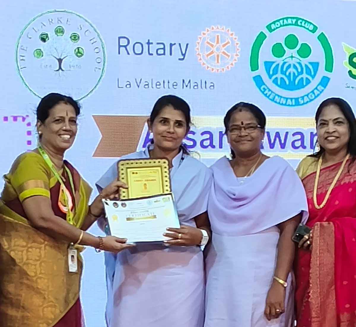 WORTHTrust63's tweet photo. Ms. Rani R, Special Educator, WORTH Day Activity Centre for the Intellectually Challenged received the Aasan Award in recognition of your exemplary dedication and commitment in teaching, that has improved the quality of education and enriched the lives of students. https://t.co/R8PpRfBZQD