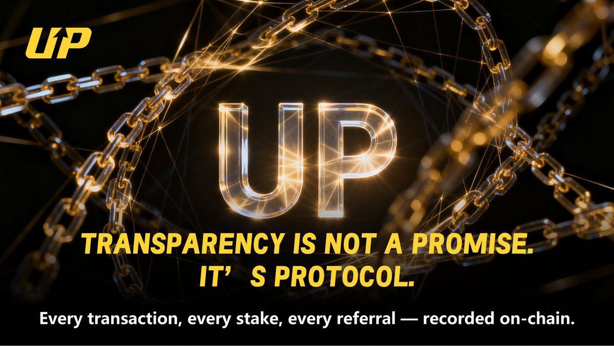 UPProtocol_Web3's tweet image. Every transaction, stake, and referral is recorded on-chain and executed by code.
Transparency isn’t just a promise — it’s part of the protocol.

UP Protocol makes finance more transparent with a fully on-chain incentive system:

💎 Every action creates value — staking, trading,…