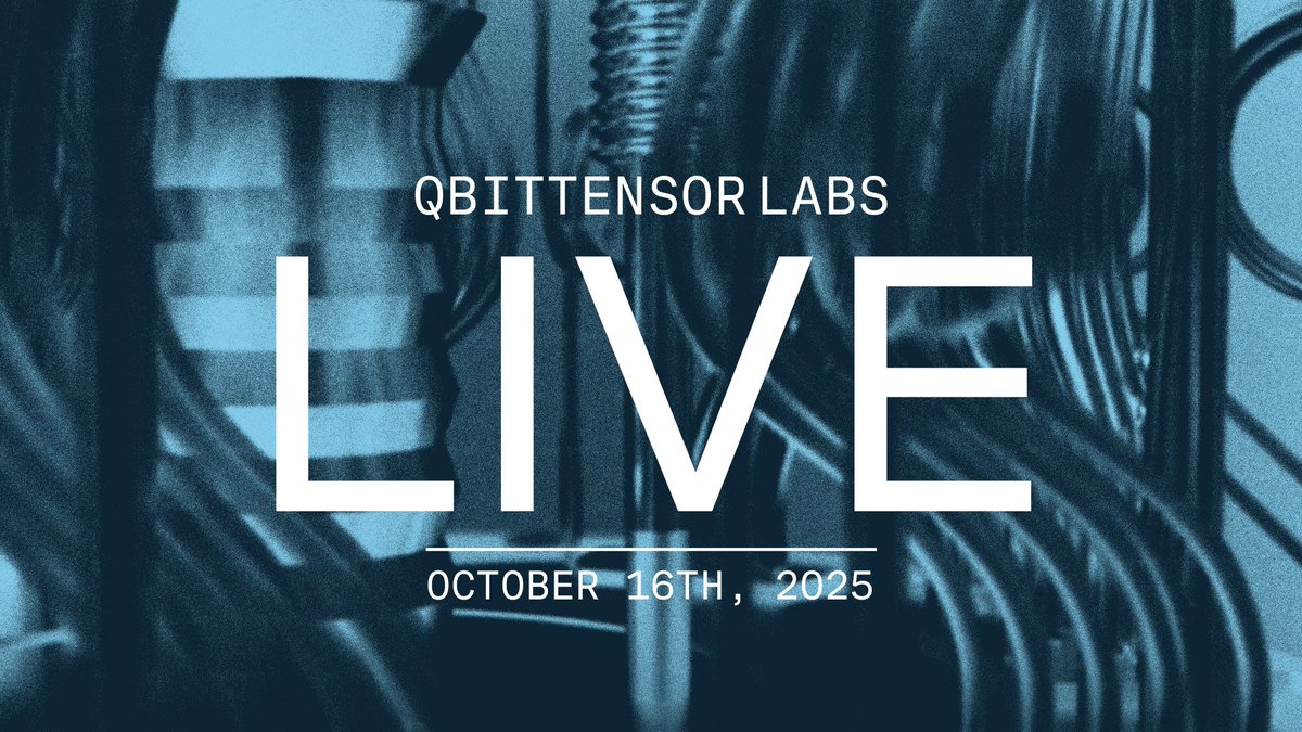 qBitTensorLabs's tweet image. qBitTensor Labs Live #4
Today | 16:00 UTC
Subnet 48 and 63 updates, roadmap progress reports, Bob's buttery voice, and the latest on @OpenQuantum_ -- what else would you like to have addressed?
To catch up on what we’ve covered recently, watch qBTLL #1, #2 and #3; plus our…