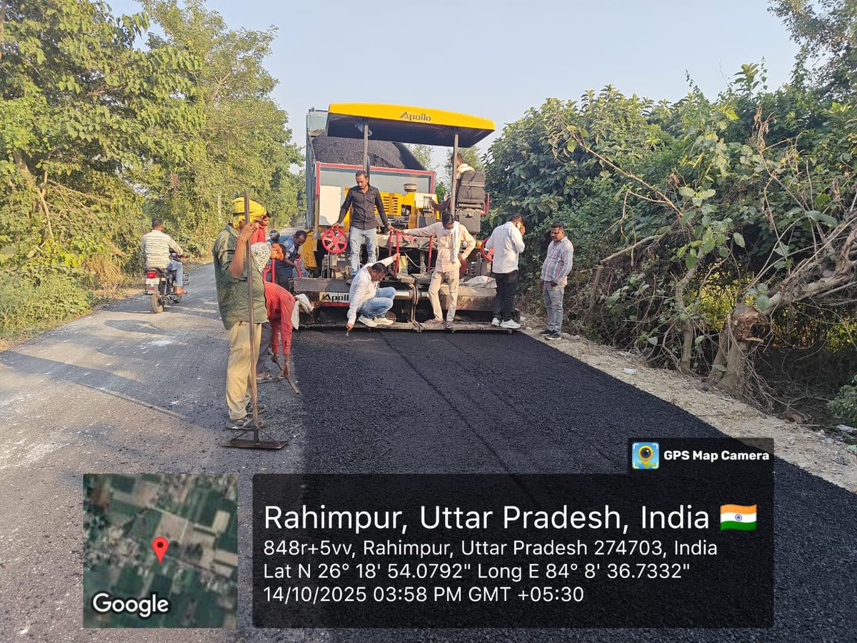 विकसित भारत, विकसित उत्तर प्रदेश, विकसित भाटपार रानी के तरफ हर अगला कदम ।
विधानसभा क्षेत्र भाटपार रानी की प्रगति के लिए अनवरत प्रयास जारी..
पकड़ी -बंगरा- पड़री बाजार- होकर, हरेराम चौराहा- मिश्रौली तक जाने वाली सड़क का नवीनीकरण का कार्य अंतिम चरणमें ।

इस सड़क के नवनिर्माण से