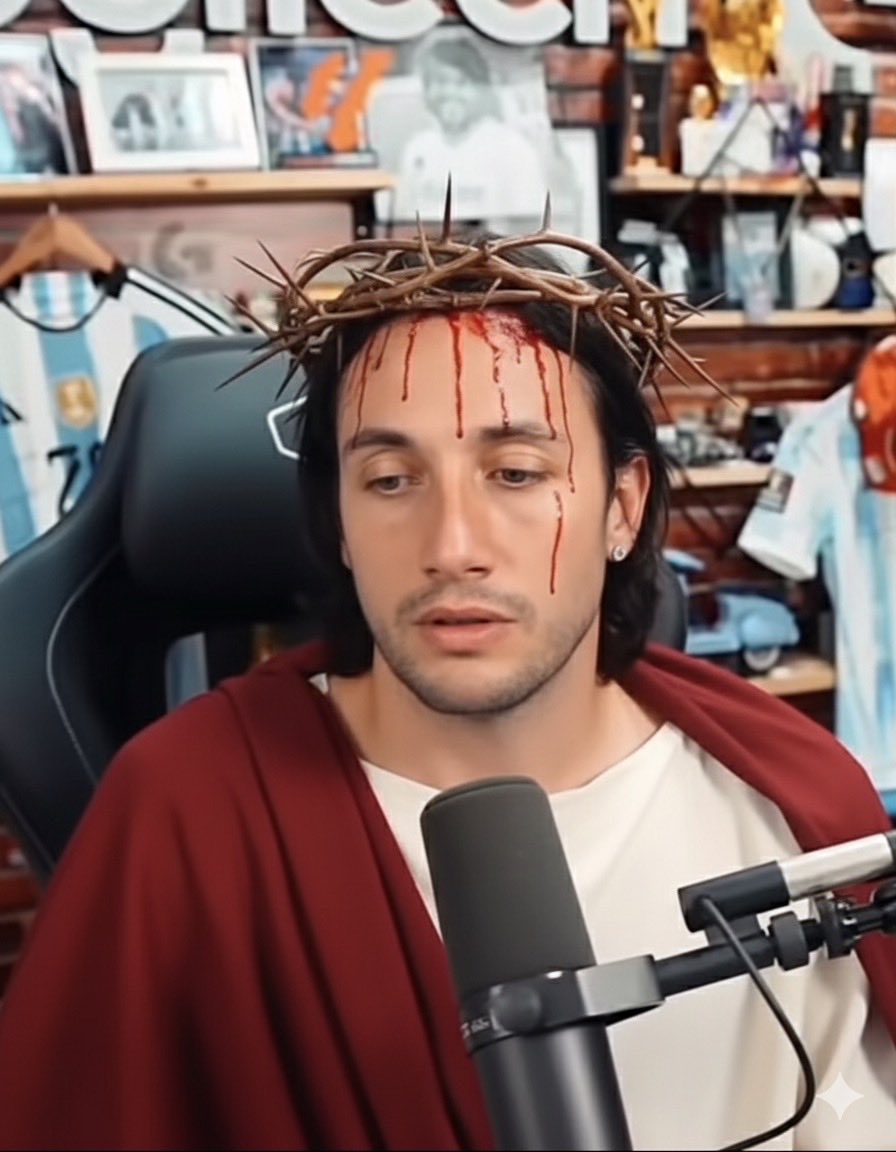 - jesus perdonas todo

+ no, no perdono todo, perdono algunas cosas