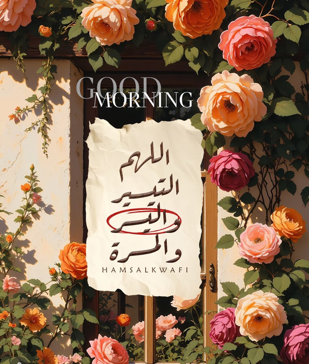 🌹اللهم التيسير🍃 
                     واليسر🍃 
                             والمسره 🍃
#صباح_الخيرᅠ 
#صباح_الخير_والسعاده_للجميع 🌹