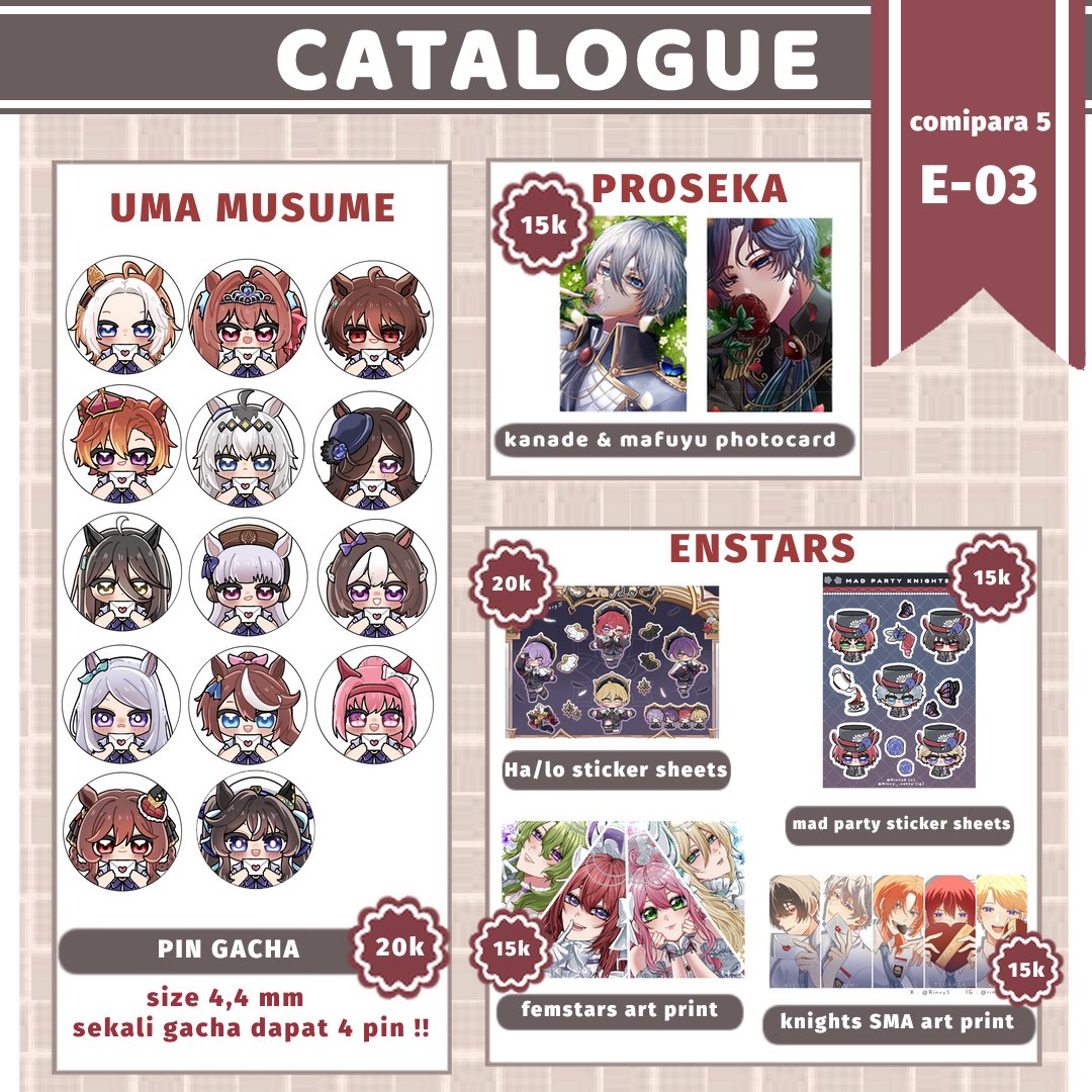rinvy_.catto | ngerjain komis | comipara E-03 tweet media
