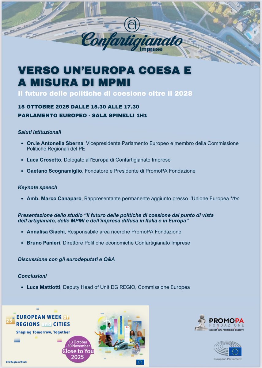 lucacrosetto70's tweet photo. A #Bruxelles per parlare di #pmi e #Europa. Artigianato e piccola e media impresa come motore di sviluppo per i nostri territori 
@SMEunited @confartigianato https://t.co/GPHjhBrB0U