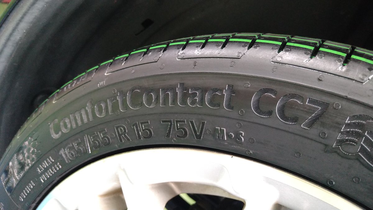 TG_MACHIDAHILLS's tweet photo. 今回はタイヤご購入にあたり
当店を選んで頂き有難う御座います🙇♂️
#Continental #ConfortContact7 #CC7
165/55R15 75V を装着させて頂きました✨
🚗空気圧点検お待ちしております🚗
#ホンダ
#N_BOX
#コンチネンタル
#タイヤガーデン
#町田ヒルズ https://t.co/vorNJ1YeF2