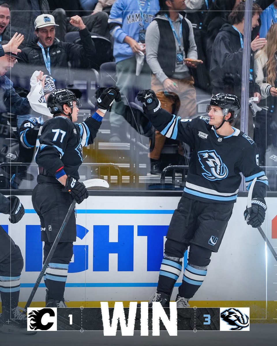 utahmammoth's tweet image. 1-0 with @TuskyNHL  in the house 👀