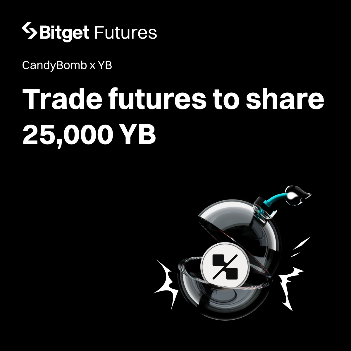 $YB <a href="/yieldbasis/">yieldbasis</a> is now available on #CandyBomb!

🍬 Trade to grab a share of 25,000 YB.

👉 Join now: partner.bitget.com/bg/SMCandybomb…