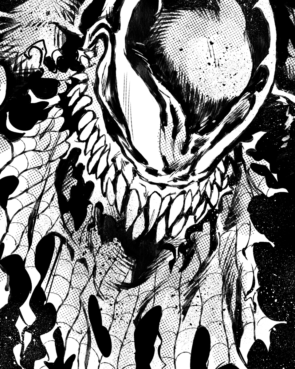 TheGabserra's tweet photo. Venom just wanted a little snack!!
Love drawing these guys! 

🎨 Commissions are OPEN! If your script needs this much bite, DM me your project budget!

#Venom #SpiderMan #ComicArtist #PaidCommissions #ArtForHire https://t.co/0MY3XDC8aJ