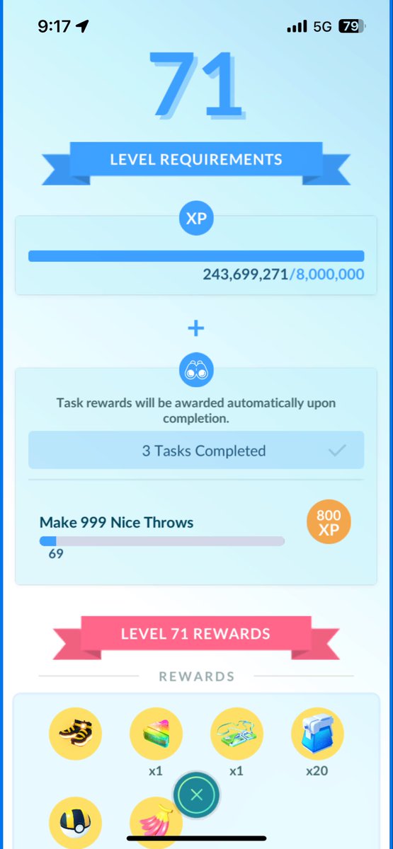 I know everyone was looking forward to me being the first person to hit level 80. And we got really close, but we just barely fell short of making it to 71 today. Better luck next time