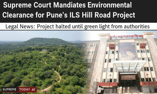 SupremeTodayAI's tweet image. Supreme Court Mandates Environmental Clearance for Pune's ILS Hill Road Project
supremetoday.ai/doc/news/supre…
#EnvironmentalLaw #InfrastructureProjects #SupremeCourt
