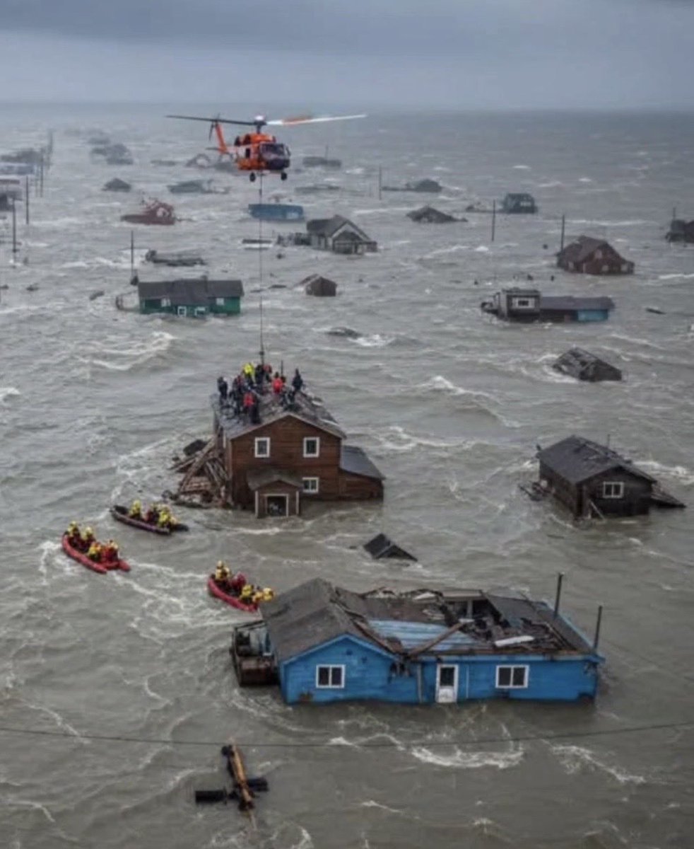 theinformant_x's tweet image. ❗️🌊🇺🇲 - Remnants of Typhoon Halong barreled through western Alaska over the October 11-12 weekend, unleashing high winds, surf, and severe coastal flooding that destroyed two villages in the Yukon-Kuskokwim Delta, swept homes off their foundations, and displaced more than 1,400…