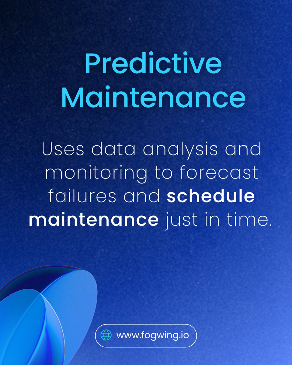 Fogwing_IoT's tweet image. Different Types of Maintenance in Manufacturing Industry 🚨

🔗Read the full article here: lnkd.in/dPubhpE9
🔍 Explore Fogwing CMMS: lnkd.in/gu85UZr2

#MaintenanceManagement #PreventiveMaintenance #BestCMMS #MaintenanceTypes #PredictiveMaintenance #FogwingCMMS