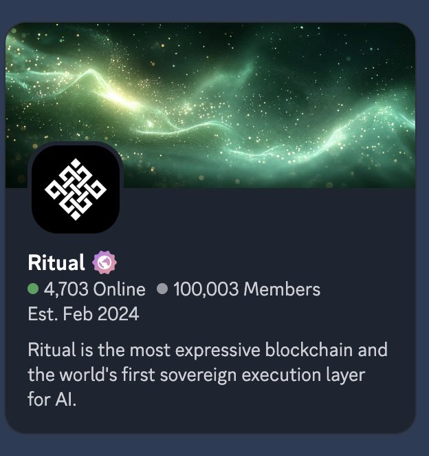 100k Pertama di discord <a href="/ritualfnd/">Ritual Foundation</a> <a href="/ritualnet/">Ritual</a>