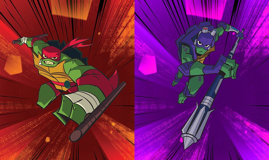 inkopolisbot's tweet image. Splatoon: Raph vs Donnie