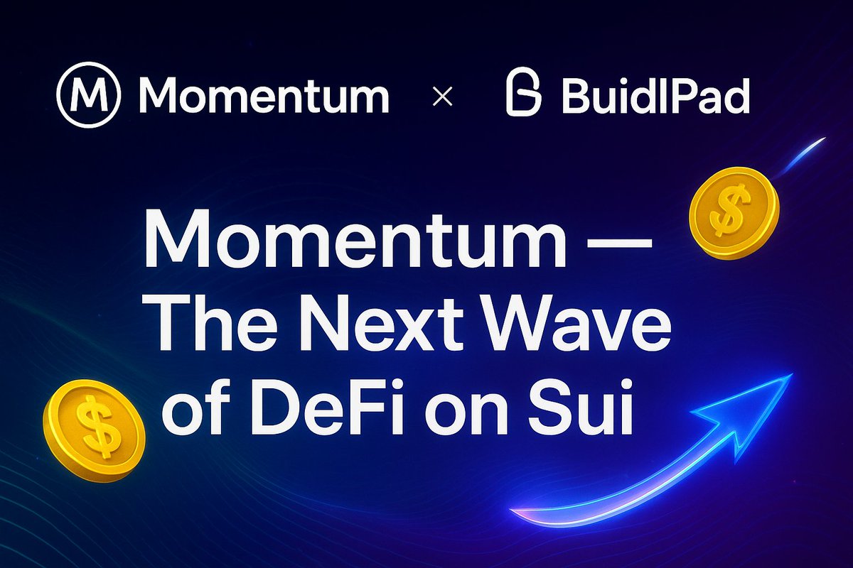 🚀 Momentum (MMT) is redefining DeFi on Sui — with next-gen liquidity, ve(3,3) tokenomics, and a powerful yield ecosystem.
Built for traders, stakers, and builders.
Join the movement 💎
<a href="/MMTFinance/">MomentumⓂ️Ⓜ️T</a>  × <a href="/buidlpad/">Buidlpad</a> 
My email - maximka2002.12345@gmail.com
#Momentum  #SUI  #Buidlpad