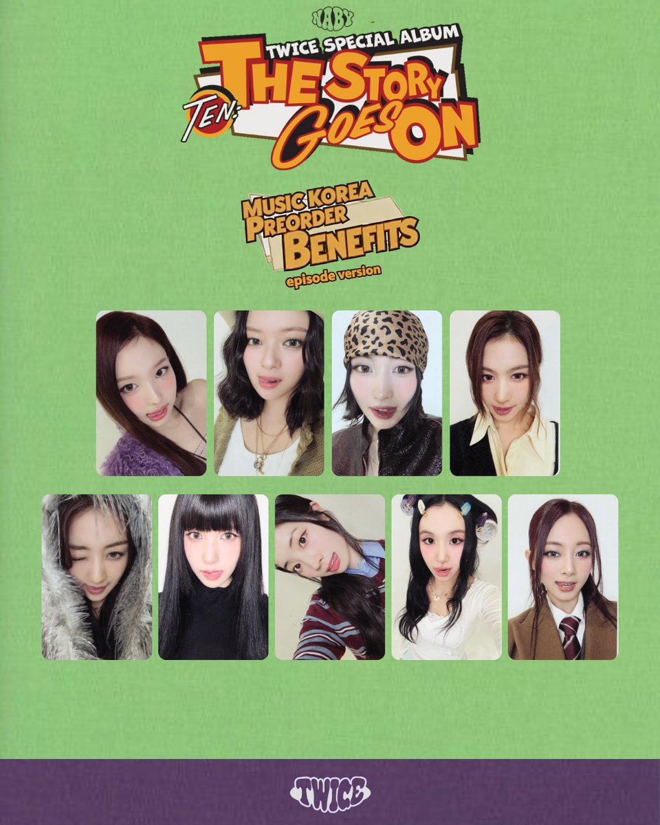 TWICE SPECIAL ALBUM 'TEN: The Story Goes On Preorder Benefits