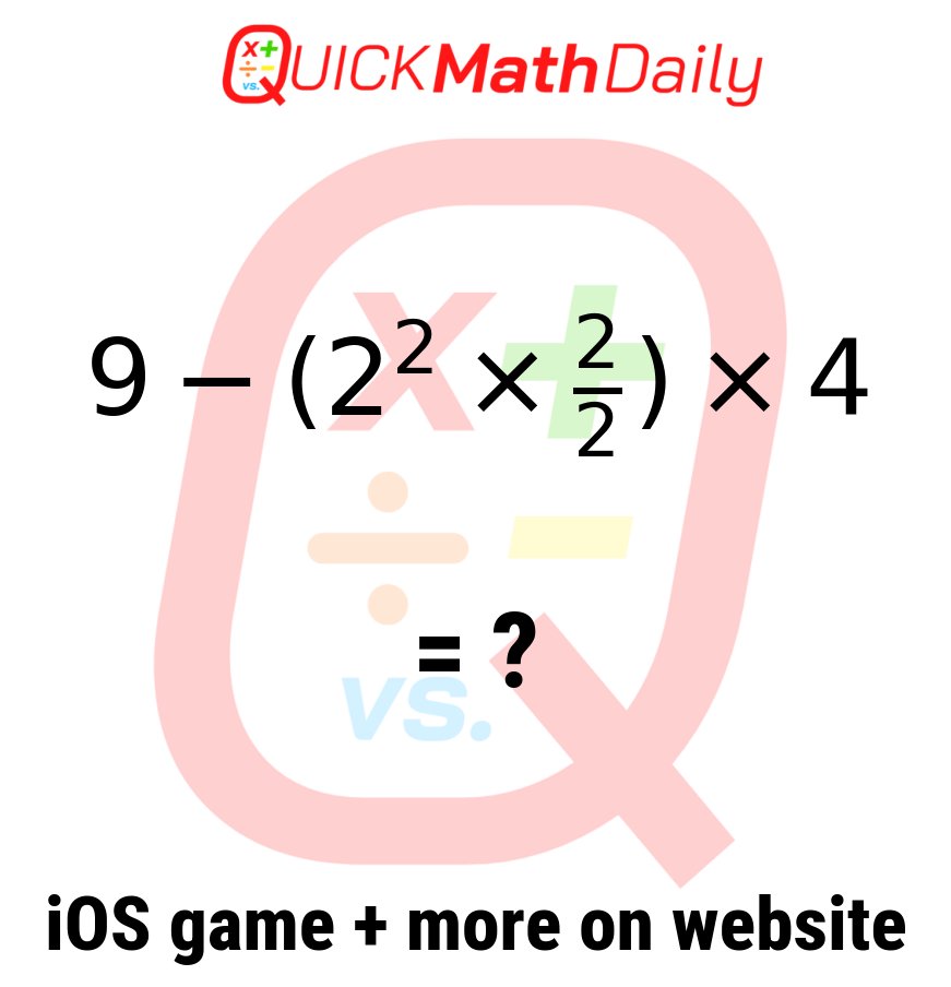 QuickMathDaily's tweet image. 🤔 Solve This Tricky Problem w/o a Calculator‼️ 🧮
Share Your Answer Below!👇