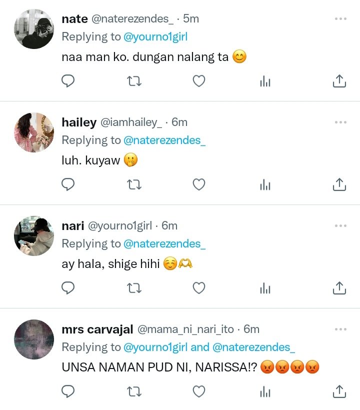 sagefernando_'s tweet photo. — a #narinate bisaya au where nate’s smooth moves fail under nari's mama’s watch 

"failed online landian au" https://t.co/kiLEvanhO0