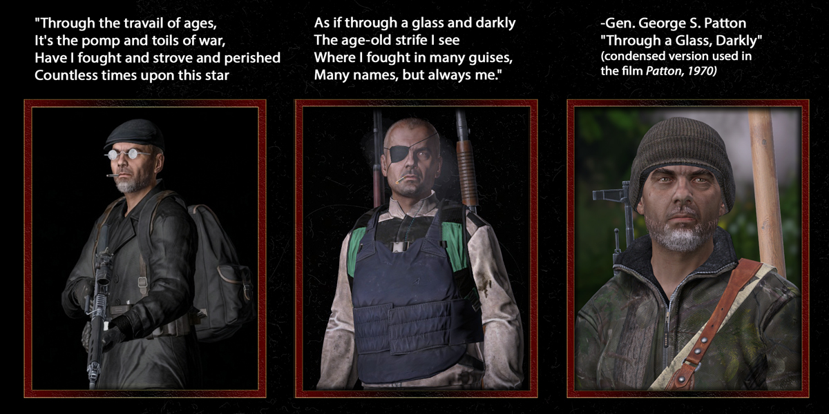 I was thinking about all the DayZ characters I've had over the last 13+ years, and was inspired to make this.  <a href="/DayZ/">DayZ 🖥 🎮 ❤️</a>