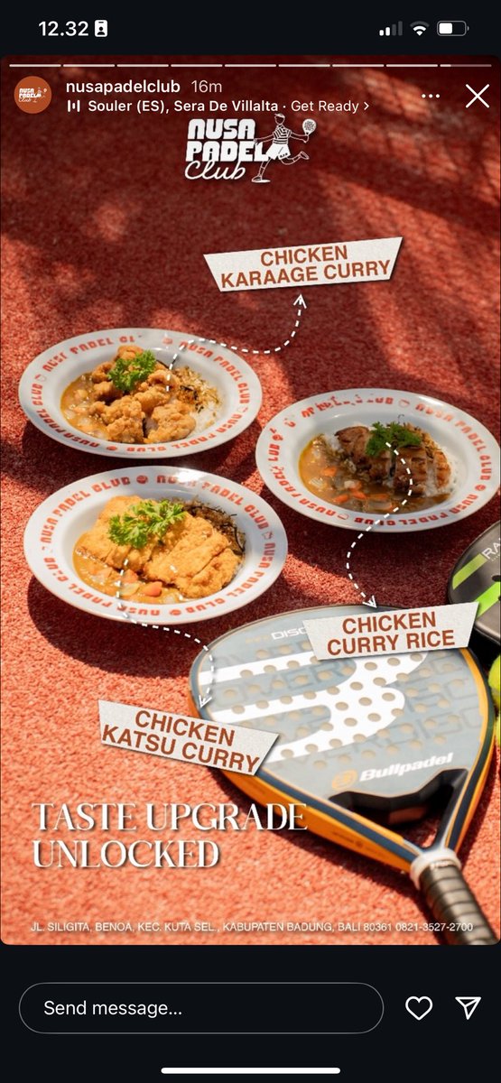 Sudah 4 hari berlalu, saya masih kesel sama lapangan padel yang saya bahas di quote. Nih contoh nih, jualan nasi baru dah tuh larang gw makan nasi.