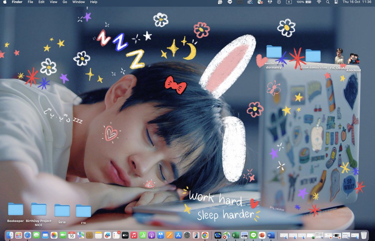 BMy_Sunshine's tweet image. 🐰⭐️🩷Giveaway มาแจกจ้า🩷⭐️🐰
ตั้งเป็น wallpaper หน้าจอคอม เพิ่มความขยันทำงานแบบยัยคีน 200% 🐰🤏🏻❤️
Link: drive.google.com/file/d/1H-gc08…
#NiceBoripat