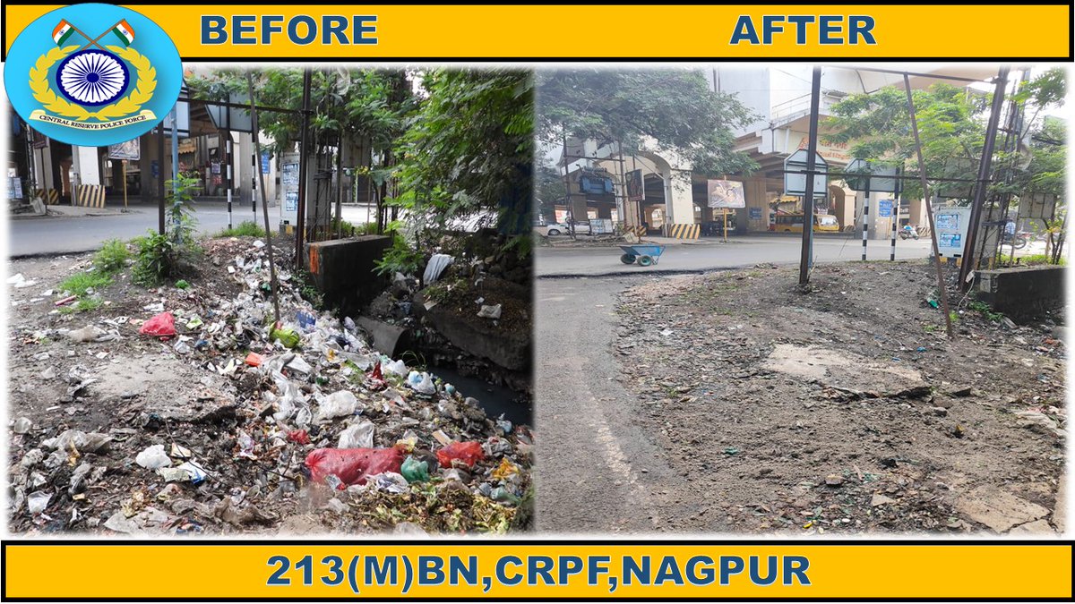 Special campaign 5.0 , Conducted a cleanliness drive in the vicinity of Bansi nagar Metro station , Nagpur on 16/10/2025.