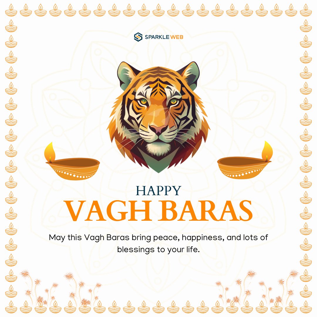 sparklewebdevs's tweet image. 🌾✨ શુભ વાઘ બારસ!
ગૌ માતાની કૃપાથી જીવનમાં સમૃદ્ધિ, શાંતિ અને સકારાત્મકતા આવી રહે. 🙏🌸
#VaghBaras #FestivalOfProsperity #SparkleWeb