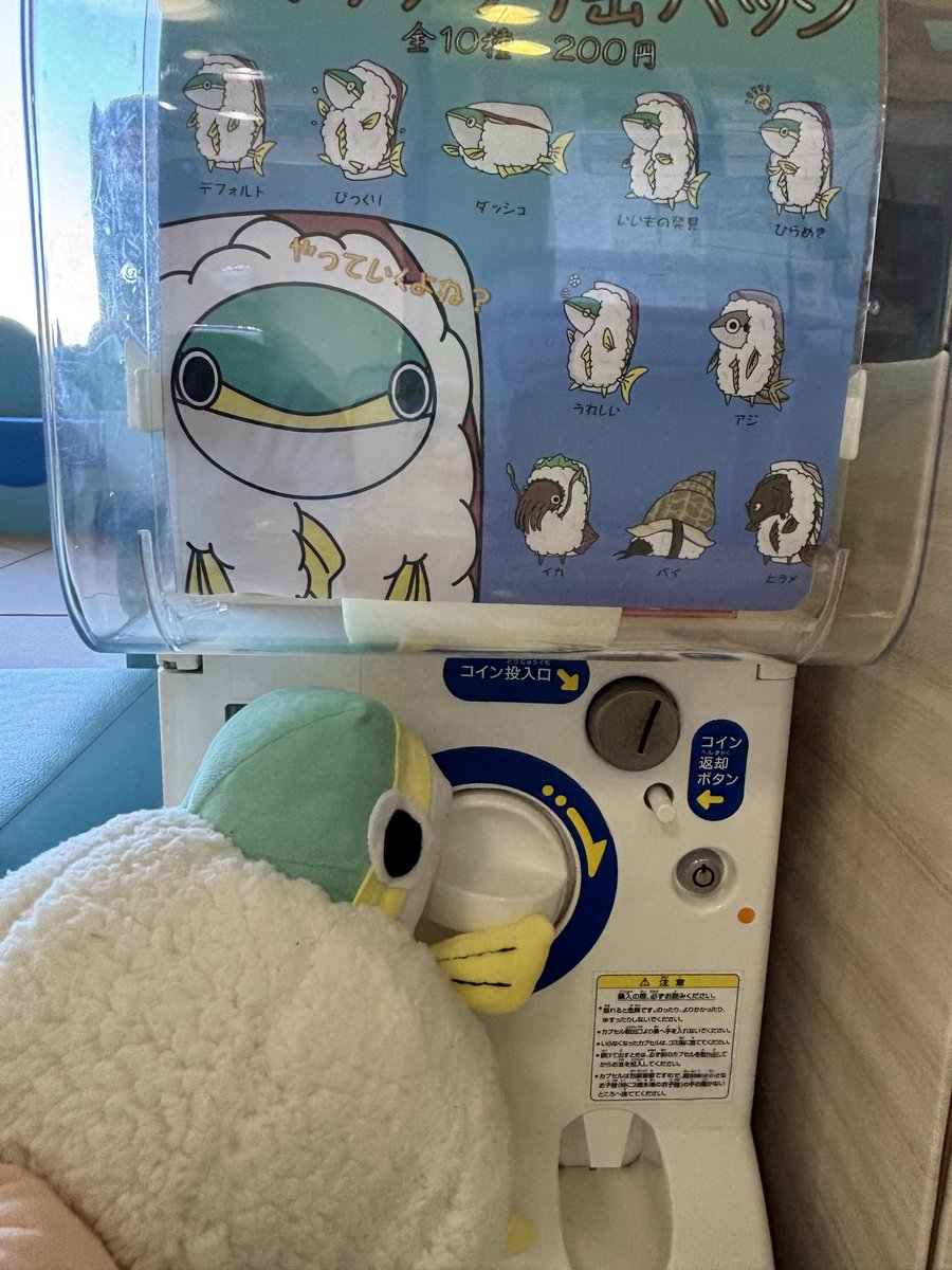 シャリササリin寿司展with飼育員 シャリササリたっての希望で飼育員と