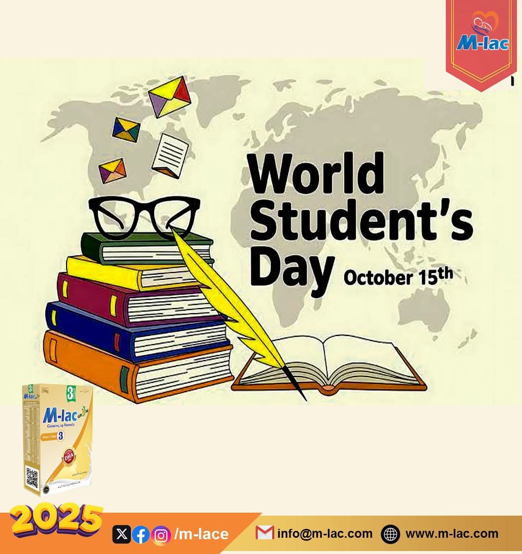 mlacinfant's tweet image. One best book is equal to hundred good friends but one good book is equal to a library.

#WorldStudentsDay
#M-LacGrow
 #GrowingupFormula
#1YearOnward
 #Height #Weight #Nutrition #immunity #Support #nature 
#bonestrong #IQlevel
#QualityAssurance
#HealthOurPriority 
#momsbestfriend
