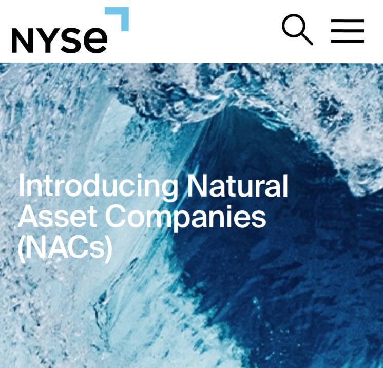 newstart_2024's tweet image. They aren’t just monetizing nature. They are propertizing life itself.

A new, unthinkable asset class is being created before our eyes. The NYSE, in partnership with the Intrinsic Exchange Group, is pioneering &quot;Natural Asset Companies&quot; (NACs).

They frame it as valuing…