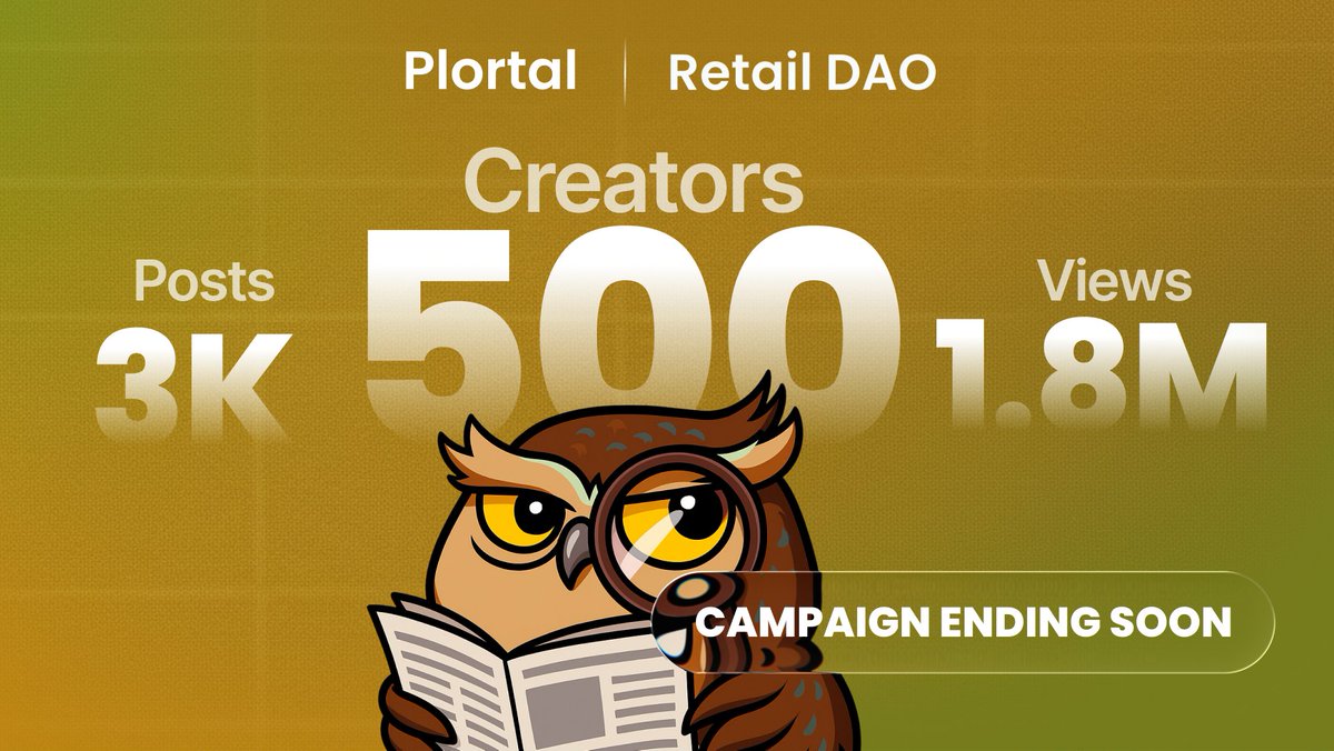 Mohmade3536's tweet photo. GM Retail Revolutionaries ☀️
What if every purchase, trend, and retail decision powered your wallet too?
That’s the vision of Retail DAO — where the retail economy becomes community-owned.

Own. Earn. Influence.
 The future of shopping is on-chain.
@retaildao @PlortalAI https://t.co/0nCLAculhr