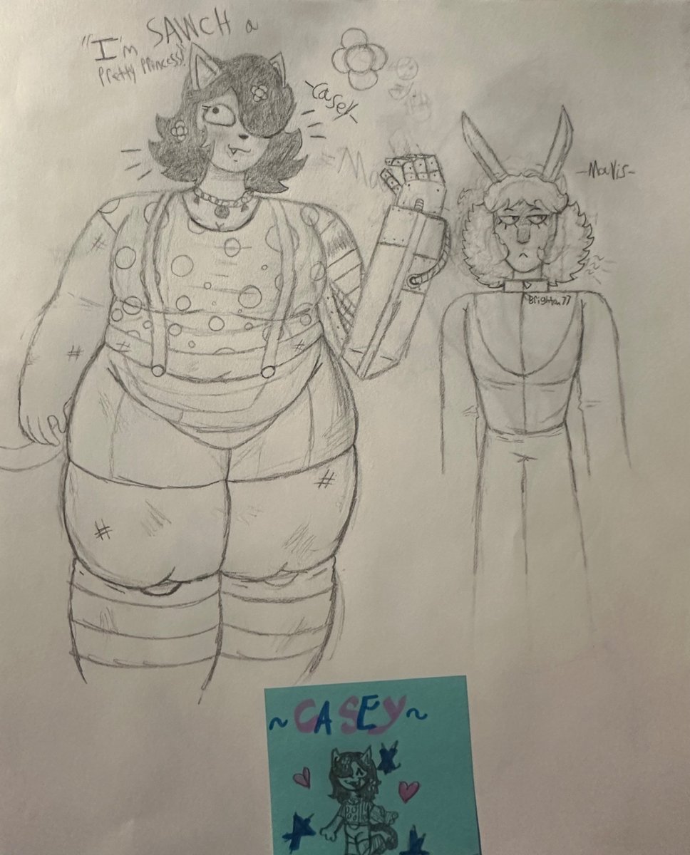 Sillylilalt's tweet image. Two random gals I made cuz why tf not