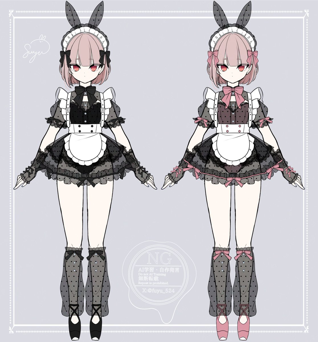 fuyu_524's tweet image. シースルーバニーメイド🐰