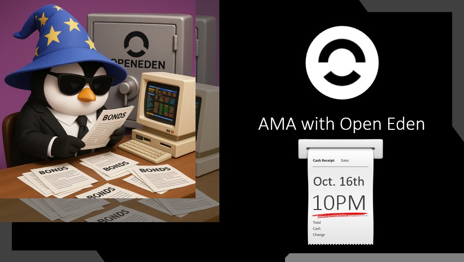 [AMA] Open the black box of WEB RWA with OpenEden

- Date: 0ct. 16th. Thur. 9:00 PM in KST
- Place: <a href="/Edward__Park/">💜 Wecryptotogether Ⓜ️Ⓜ️T ✳️</a> streaming
- Guest: <a href="/OpenEden_X/">OpenEden</a> 

Let's talk with another promising RWA Platform OpenEden about how RWA stands as a good investment methods in current WEB3 era.