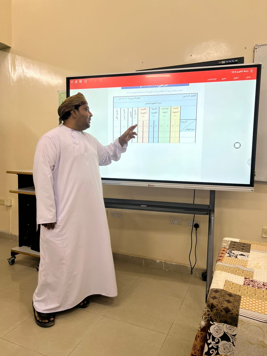 k_math3's tweet photo. تم عقد اجتماع  اسرة مادة الرياضيات الثاني وقد ناقش المعلم الاول أ. طارق المعمري استمارات الزيارات الصفيه المحدثة ووثائق التقويم كما تم مناقشه ادخال الدرجات عبر منصه نور  ،، كما قدم الاستاذ خالد الزعابي طرق الحصول على النقاط عبر منصه نور https://t.co/DzSSThtbXj