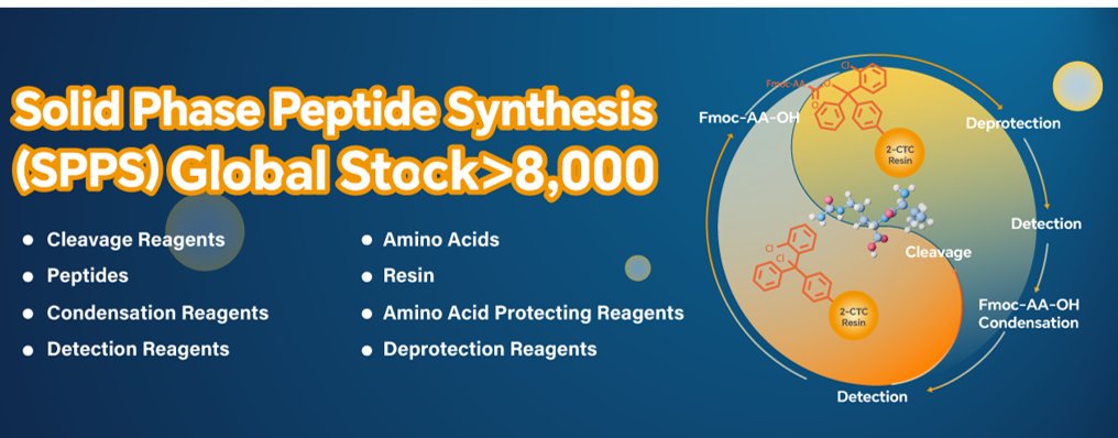 ambeedinfo's tweet image. 🔎Explor #AmBeed Solid Phase Peptide Synthesis (SPPS)!🧬
Peptides are composed of amino acids that are linked by peptide bonds, which perform a variety of biological functions and are widely used in the fields of medicine and health.💊

✅For synthesis, #SPPS is the go-to:…