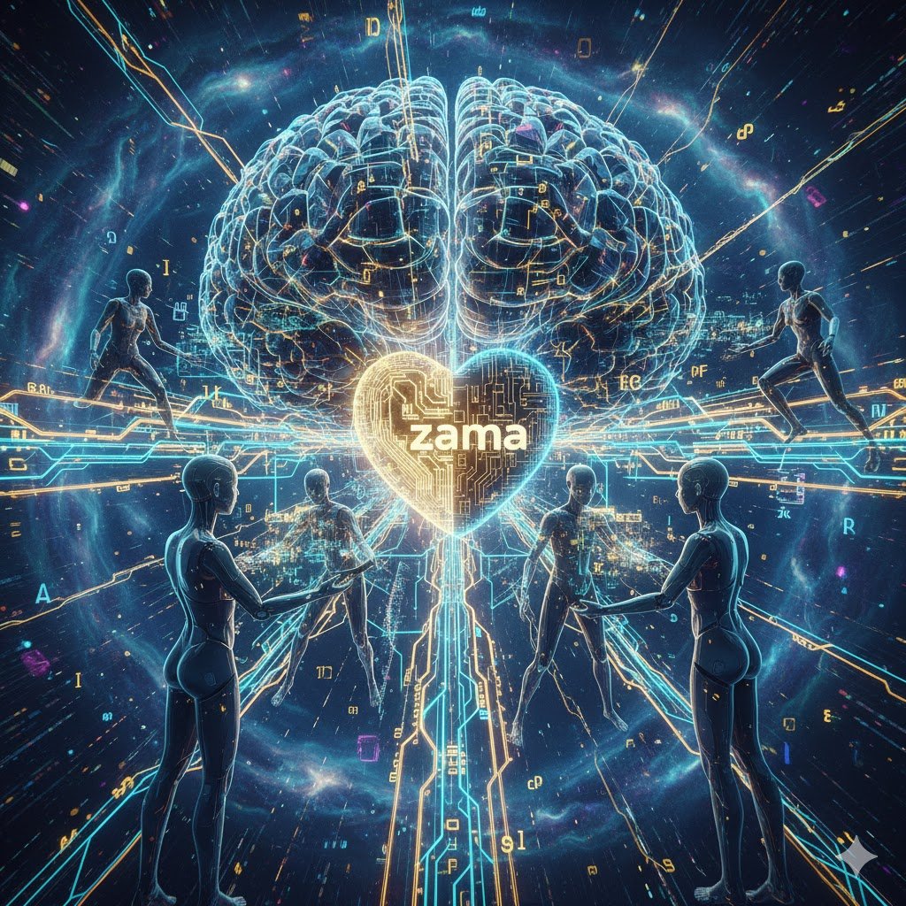 When I first read about the Zama Confidential Blockchain Protocol, I didn’t see just another crypto layer
I saw the first glimpse of machine consciousness in math.

Because what Zama built isn’t just privacy.
It’s cognition under encryption.

Think of it like this
the blockchain
