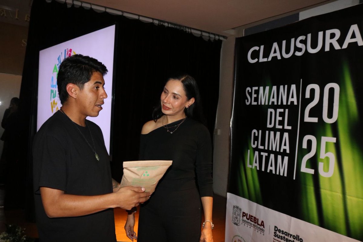 #PorAmorAPuebla| La secretaria <a href="/RebecaBanuelosG/">Rebeca Bañuelos</a> signó como testigo de honor el Convenio de Green Carson- Geo Cycle en la clausura de “La semana del Clima LATAM 2025” con sede en el <a href="/museobarroco/">Museo Internacional del Barroco</a>.

🌎💪🏽 Este evento global de acción climática, es un importante encuentro entre la