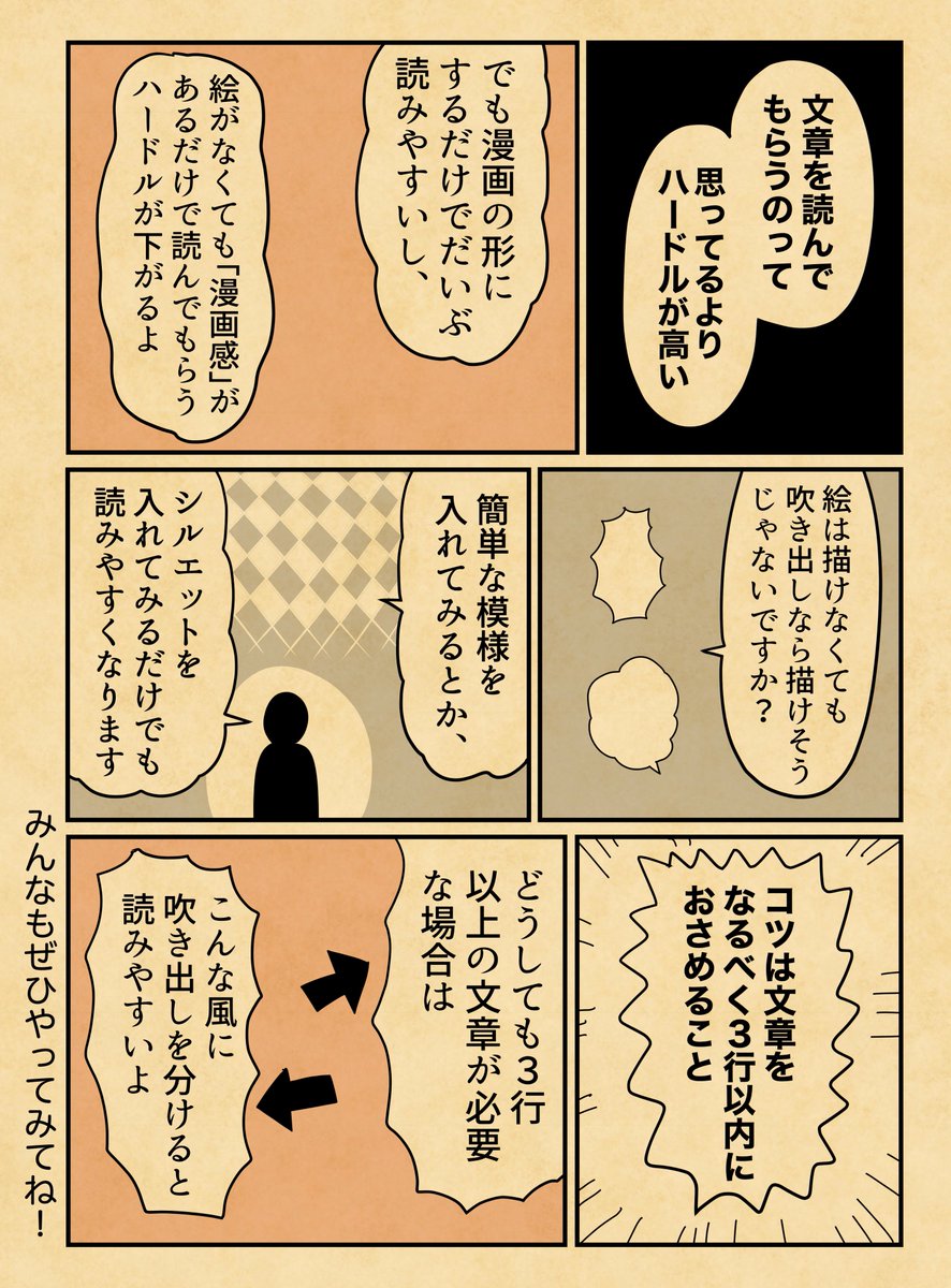 文章を読んでもらうハードルを下げるには・・・
