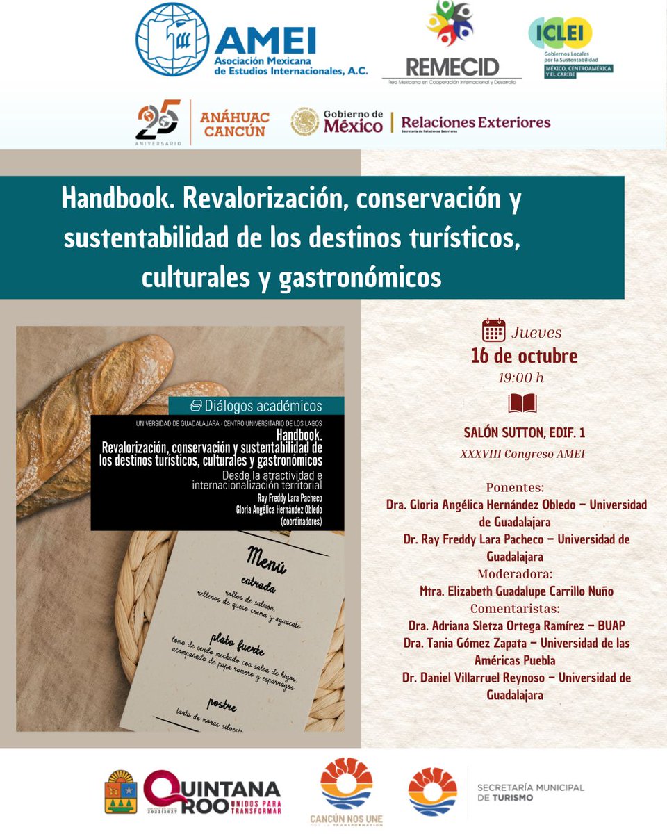 Mañana en #AMEI2025 presentaremos el #Handbook 📚 con <a href="/gloriaobledo/">Gloria A. Hernández </a> de <a href="/CULagos_UdeG/">CULagos UdeG</a> <a href="/villarruel33/">Daniel Villarruel</a> de <a href="/CUCSH_oficial/">CUCSH oficial</a> <a href="/rayfreddy/">rayfreddy</a> de <a href="/PAT_CUCEA/">Programa Atractividad Territorial y Marca Ciudad</a> <a href="/Elicn138/">Elizabeth Carrillo</a> de <a href="/CUCEA_OFICIAL/">CUCEA</a> <a href="/TaniaGomeZapata/">Tania Gómez Zapata</a> de <a href="/comunydiploamei/">Comunicación y Diplomacia AMEI</a> <a href="/Asletza/">Adriana S. Ortega</a> de <a href="/amei_mx_oficial/">AMEI</a> invitad@s tod@s ✨️